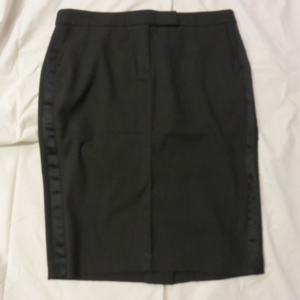 Old Navy Stretch Black Tuxedo Pencil Skirt